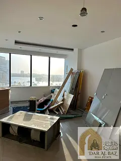 Office for annual rent in Al Majaz 1 – Sharjah | 1,350 sq ft | Direct on the Corniche | Free air c