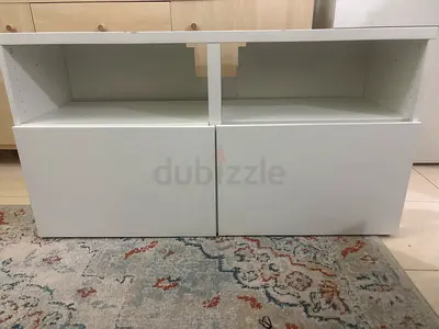 White TV Unit Entertainment Center