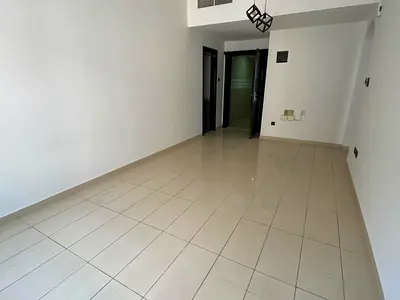 1BHK in Al Qasba with kitchen balcony, sea view, master bedroom, 2 bathrooms, free parking. AED 42K yearly.
