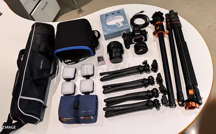Nikon Z50 II Mirrorless Camera with Lenses Tripods and Lighting Kit