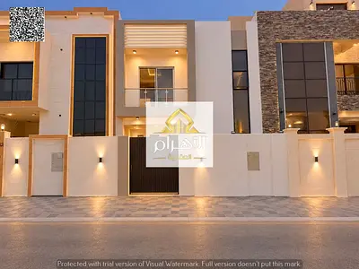 Townhouse on (main street) for sale in Ajman | Al Yasmin area | 5 rooms, majlis, hall and roof | Fr
