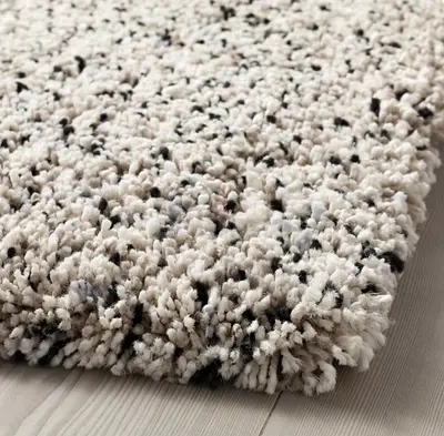IKEA Rug 200x300cm – White / Grey Speckled