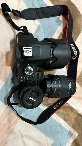 Canon EOS 2000 D ,DSLR with 18-55mm Kit Lens and Extra Lens 50mm-1.2ap,85 mm 1.2ap