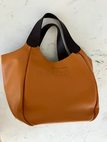 Cruciani leather shoulder bag