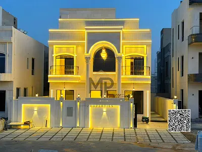 Luxury classic villa for sale in Al Helio 2 – Ajman | Full stone façade | Price includes registration fees | Opposite Azha Commercial Center