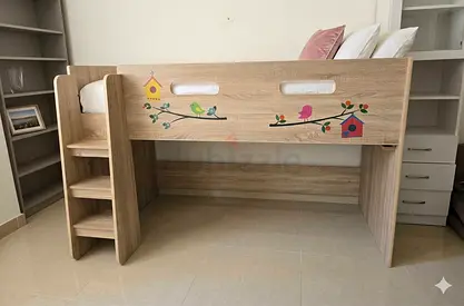 Wooden Loft Bed with Ladder.