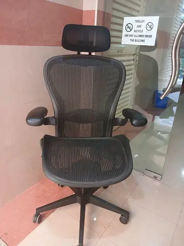 We Are Selling Herman Miller Aeron Chair with Headrest - Good Condition