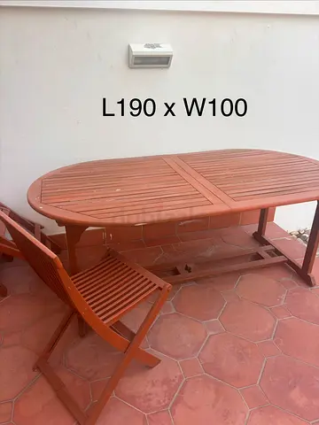 Garden table and chairs