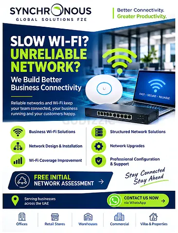 Professional Access Control, CCTV, Wi-Fi & Networking Solutions across the UAE
