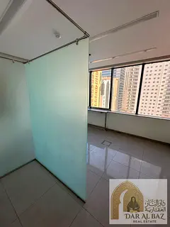Office for annual rent in Sharjah – Al Majaz 1 | 3 months free and free AC. Prime location, easy a
