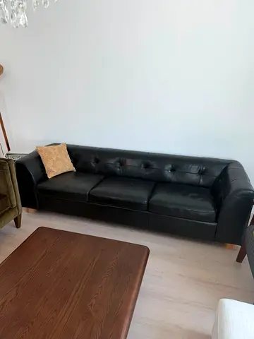 Branded Luxury Real leather black Sofa