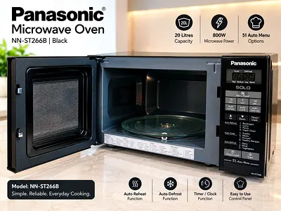 Panasonic 20L 800W Microwave Oven – Very Rarely Used | Like New