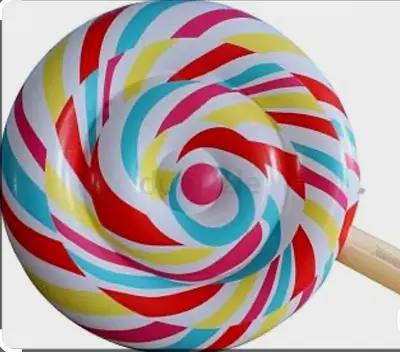 Large Colorful Lollipop Inflatable Pool Float - Gently Used