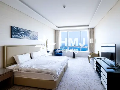 Fully Furnished | Water and Palm View | High Floor