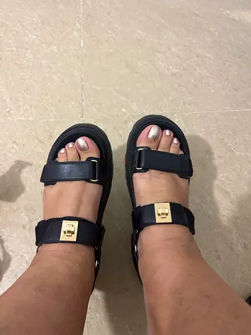 Black leather wedges 41 size