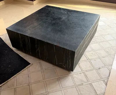 Pan Home Luxury Black Marble Coffee Table - Perfect Condition (Original Price 4000 AED)