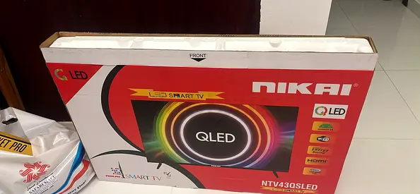 Nikai 43" QLED Smart TV - Boxed (NTV43QSLED).Urgent Selling as we are moving out.Just 1 week old.