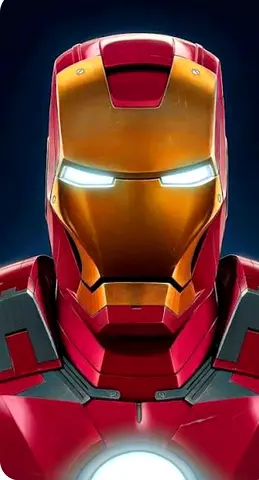 Iron Man Movie Poster / Wall Art - Single Print (Red & Gold Helmet Close-up)