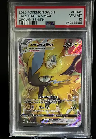 Pokémon Graded Slab For Sale - Zeraora Galarian Gallery Crown Zenith PSA 10