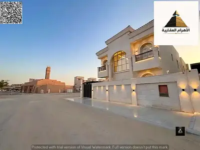 Royal villa with stone facade (ground + first + roof) in Al-Haliyo 2, 5 master bedrooms with VIP finishing | Price includes all registration and owner