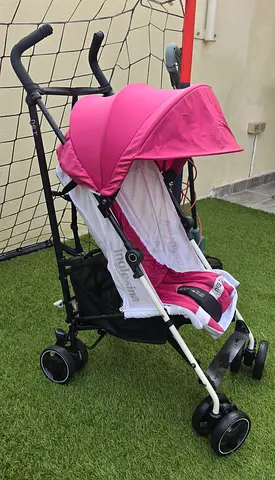 Inglesina Lightweight Pink Umbrella Stroller - Compact, Foldable, No Straps, Average Condition