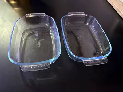Pair of Glass Baking Dishes (Rectangular) - Good Condition