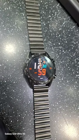 Huawei Watch GT2-style Smartwatch with Metal Strap - Good Working Condition