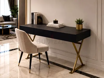 Solid wood study desk with Drawers