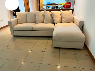 Pull out Ikea gronlid L shape sofa bed with mattress