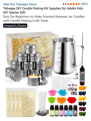 Title: Candle Making Kit – Mostly Used Once, Wax/Dyes/Fragrance Oils Still Sealed