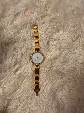Citizen Gold-tone women's wristwatch with metal link bracelet