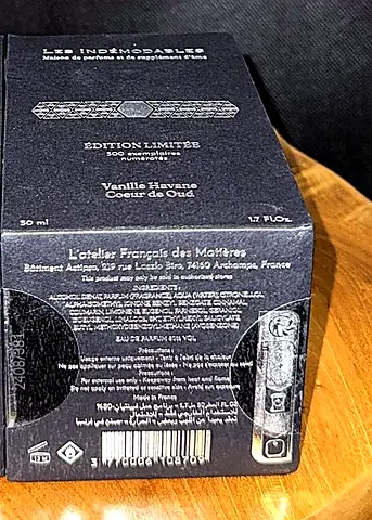 Les Indemodables Vanille Havane Coeur de Oud 50ml, No. 234/500, Sealed
