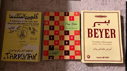Collection of three new needed piano books for starter of piano (brand new)special offer