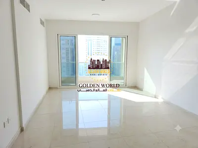 3BR + Living Room for rent in Al Majaz 3, Sharjah. Sea view, master room, 3 baths, balcony, parking, central AC. AED 55K/year.