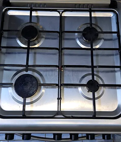 Stainless Steel 4-Burner Gas Cooktop - Good Working Condition