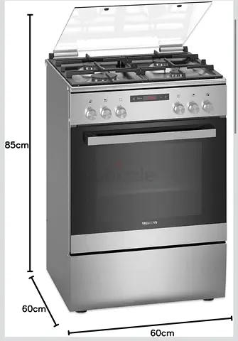 Stove Siemens 60cm Gas Cooker with Electric Oven - Stainless Steel