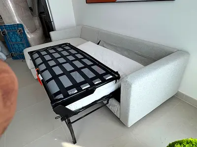 Ikea Vimle L shape sofa bed under storage space and mattress