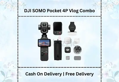 DJI Osmo Pocket 4P Vlog Combo - Complete Kit - Brand New - Free Delivery - Warranty - Dubai