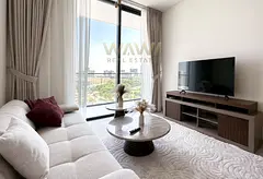 Furnished 1BHK | Binghatti Tulip | Balcony & City View