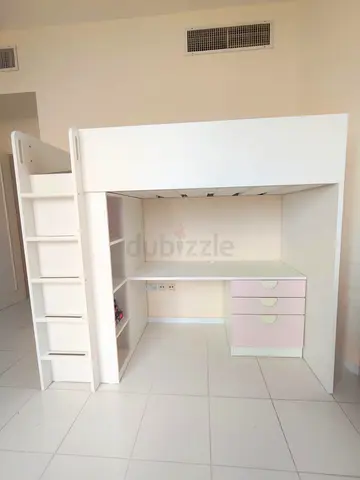 IKEA SMÅSTAD Loft Bed with Desk & 3 Drawers