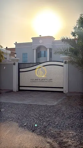 For sale: a villa in Al-Suyouh suburb, Al-Raqeeba area. A new villa with an area of 17,000 sqft, ownership available for UAE citizens and GCC counties