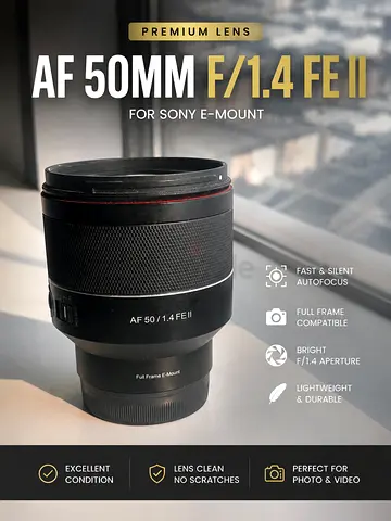 SAMYANG AF 50mm F1.4 FE II
Sony E-Mount
Excellent Condition
Dubai
DM if interested