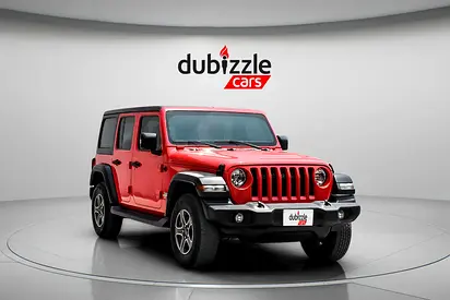 AED 1444/month | 2020 Jeep Wrangler Unlimited Sport | GCC Specs | Ref#486159