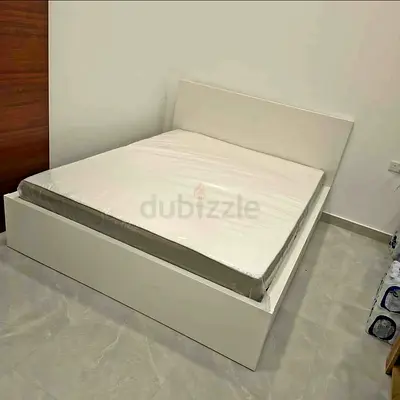 Ikea Malm bed with mattress queen size