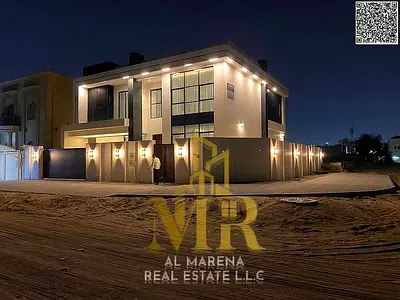 Corner villa in Al Rawda 1, including water, electricity, and air conditioning. Freehold ownership