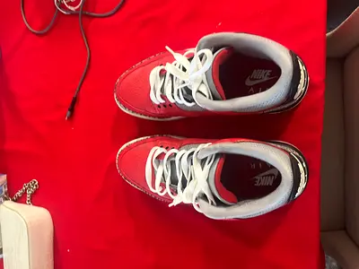 Nike Air Max men's sneakers - red/white, lightly used