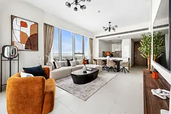 Luxury 2 BR + Maidsroom | Burj Khalifa City View and Canal View
