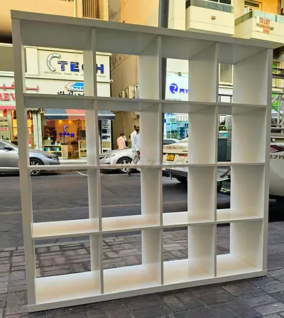 Large White 4x4 Modular Shelf Unit / Room Divider