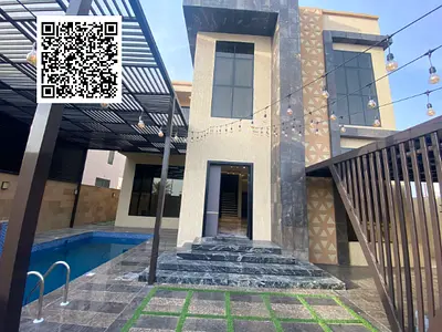 للإيجار السنوي – فيلا مميزة في العالية، عجمان  فرصة مميزة لفيلا واسعة مع ملحق وحمام سباحة مغطى، في منطقة العالية وقريبة جدًا من شارع الشيخ محمد بن زاي
