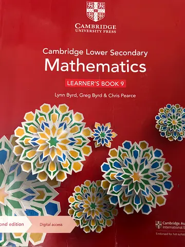 Cambridge math learners book 9 second edition by Lynn Byard, Greg Byard and Chris Pierce